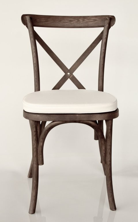 BENTWOOD OUTDOOR CHAIR WITH CUSHION WALNUT COLOUR  90X45CM